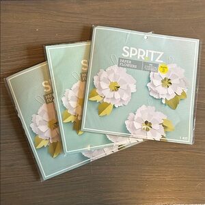 NWT 3 Pack Spritz Paper Flowers Kit